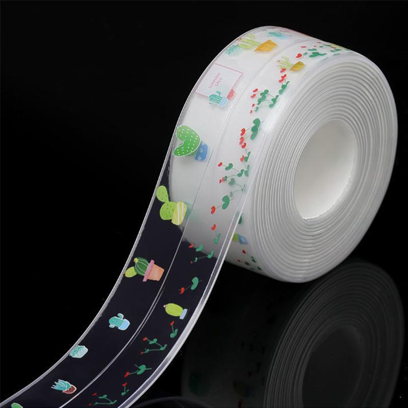 Kitchen Sink Waterproof Sticker Anti-mold Waterproof Tape Bathroom Countertop Toilet Gap Self-adhesive Seam Stickers