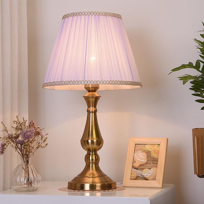 Favorable Bedside Table Lamp Foyer Decorative Led Desk Light Study Working Lighting Lampshade