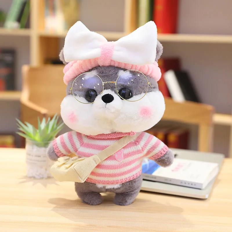 30cm Mini Shiba Inu Dog Plush Toys Cute Stuffed Plush Doll Soft Animal Dolls Kid's Toys Birthday Gift for Girls Boys