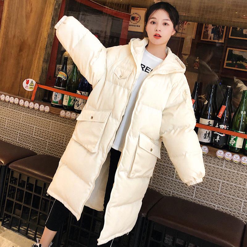 Winter Jacket Women's Bread Coat Student Korean Style Loose Cotton Coat Mid-length Thick Padded Jacket