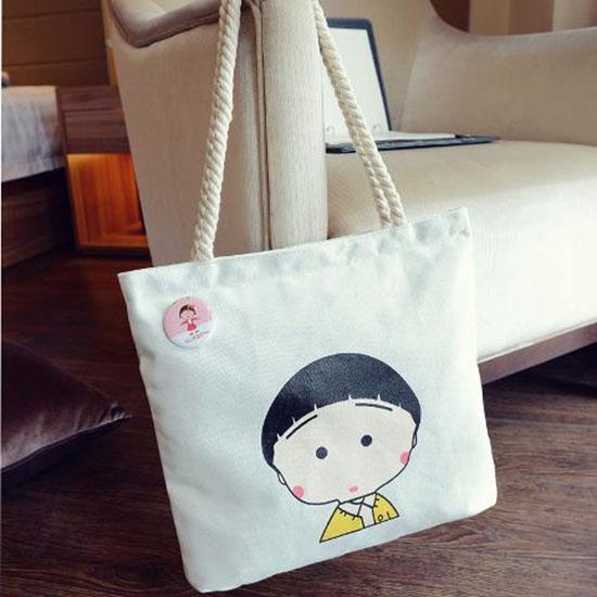 Canvas Bag Female Student Large Capacity Simplified Sen Department Korean Chic Linen Handbag