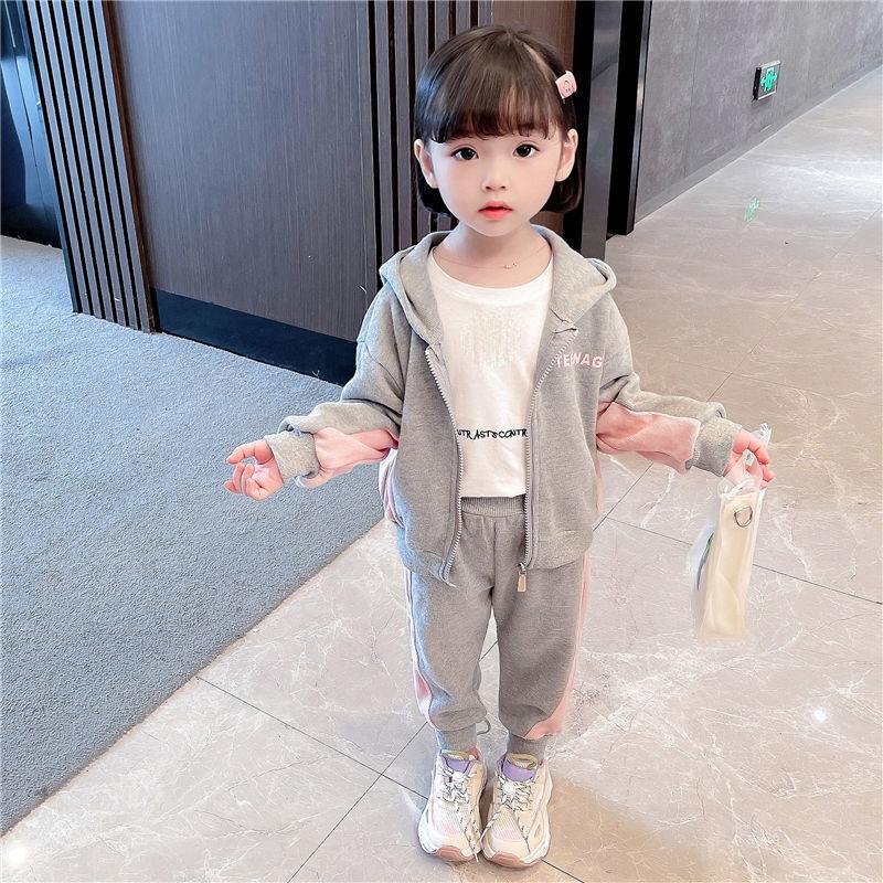 Girls and Boys Spring and Autumn Clothing Suits Children's Sports and Leisure Clothing Two-piece Sportswear Sets