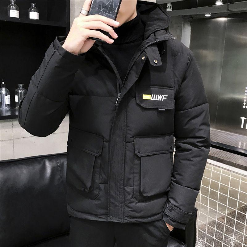 Tooling Warm Men's Winter Korean Jacket Trendy Brand Loose Large Size Thick Hooded Cotton Jacket