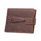 Luxury Brand Genuin Leather Crocodile Wallet With Coin Pocket Short Male Wallet Card Holder High Qua