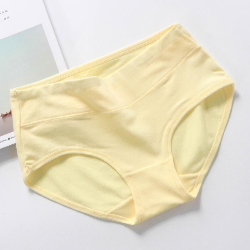 4Pcs/Set Women's Solid Color Seamless Underpants Female Breathable Skin-friendly Panties High-waist Comfortable Cotton Crotch Briefs