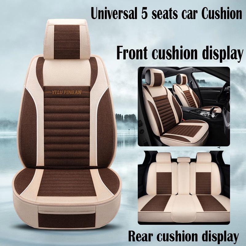 5 set Auto Seat Cushion 5 seats Universal car seat cover Waterproof Car Seat Cover Universal Leather