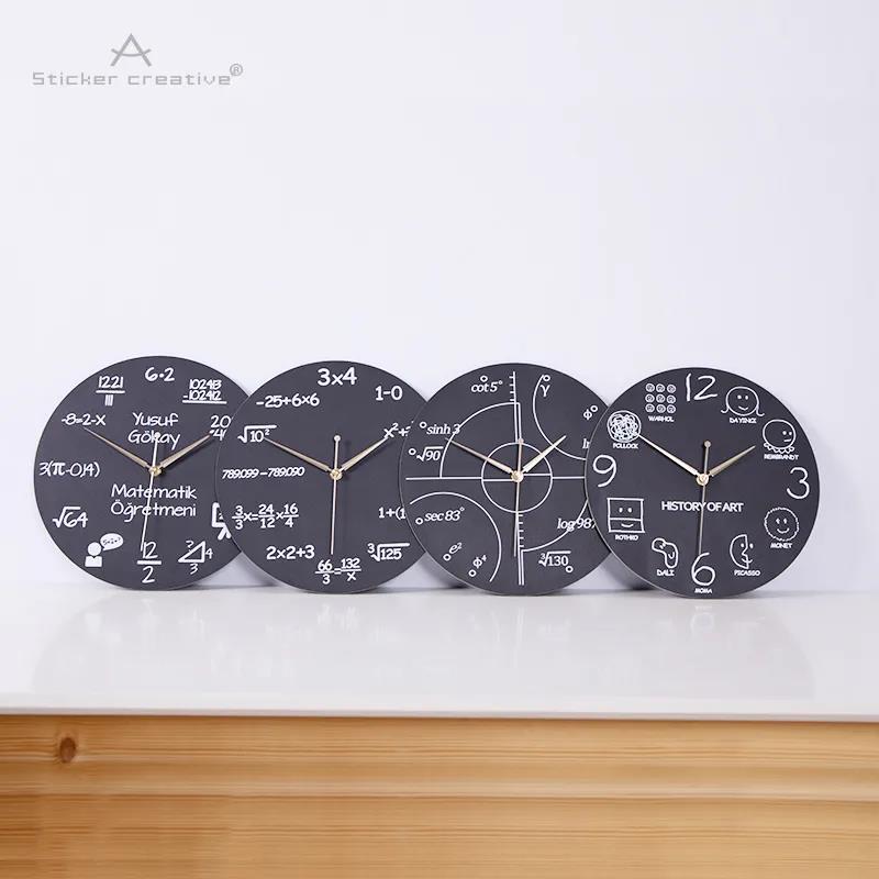 Living Room Creative Wall Clock Function Formula Cartoon Clocks Children's Room Decoration Clock Table