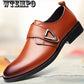 Leather shoes breathable soft bottom business shoes casual shoes large size shoes men's increased