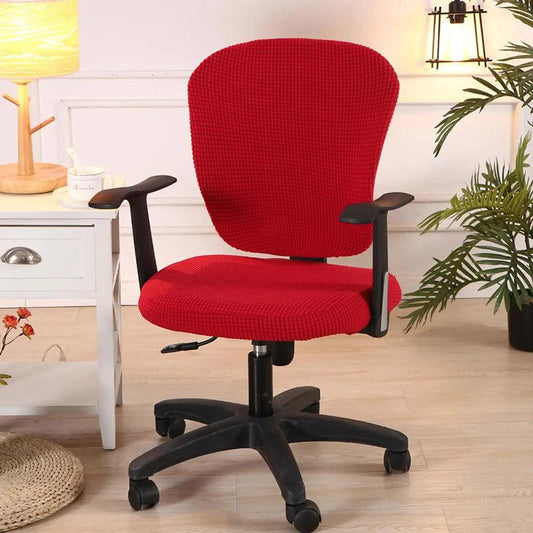 Two-piece Corn Wool Split Chair Cover Computer Office Universal Chair Cover