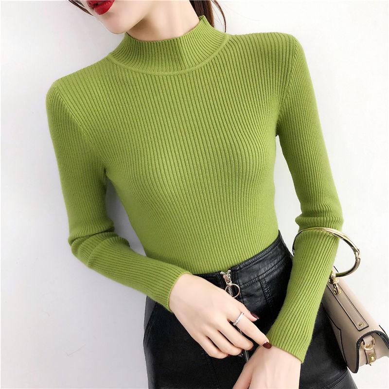 Women Sweater Winter Warm Long Sleeve Sweater Casual Slim Knitted Pullovers Women Knitting Sweater