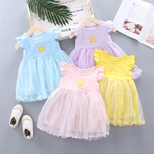 Little Girls Dress for Party Wedding Summer 2021 Baby Kids Dresses for Girls Children's Party Princess Tutu Dress Casual Clothes