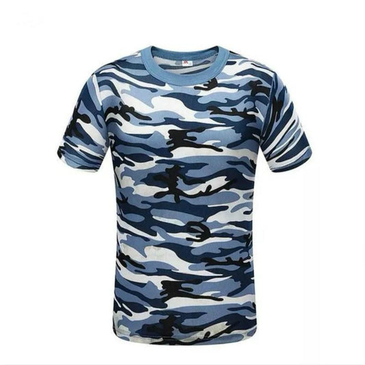 Special Offer Camouflage Short-sleeved Men's T-shirt Military Half-sleeved Shirt Multicolor Camouflage Men's Vest Military Training Uniform