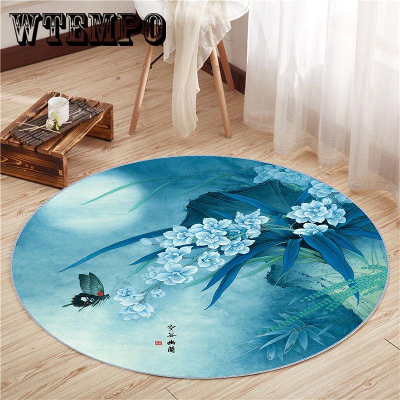 Carpets Round Mat Living Room Bedroom Cushion Non-slip Mattress