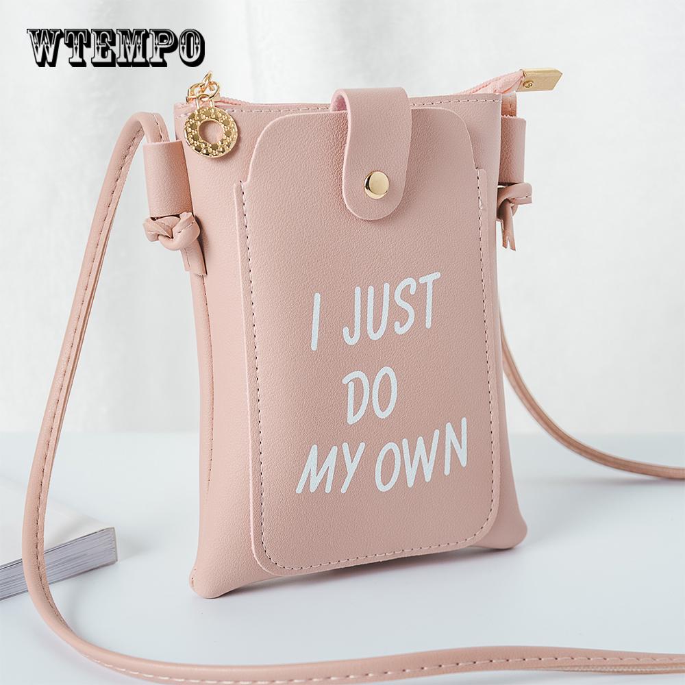 Women Crossbody Bag  Mini Bag Portable Solid Coin Purse Change Money Bag Phone Back