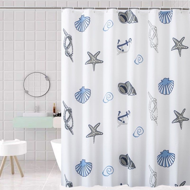 Bathroom Shower Curtain Waterproof and Mildewproof Shower Curtain Fabric Simple Bathroom Curtain Shower Curtain Partition