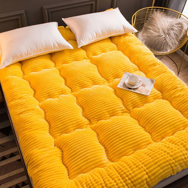 Winter Bedroom Lamb Velvet Household Sleeping Mat Comfortable Warm Bed Student Dormitory Thick Cushion