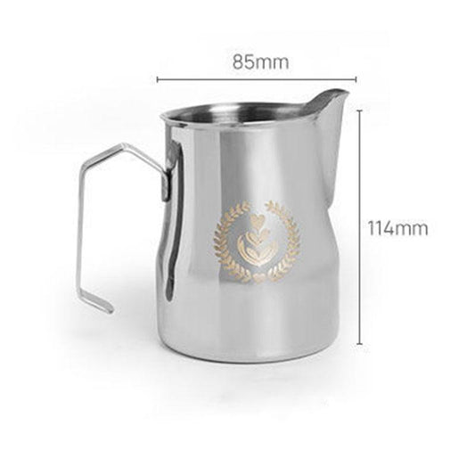 Stainless Steel Coffee Tool Frothing Pitcher Pull Flower Cup +Cafe Foam Template Barista Stencils Decoration Tool