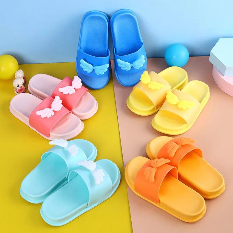 Slippers Baby Kids Girls Boys Home Slippers Cute  Non-slip Floor Family Flip Flops Summer Beach Shoes