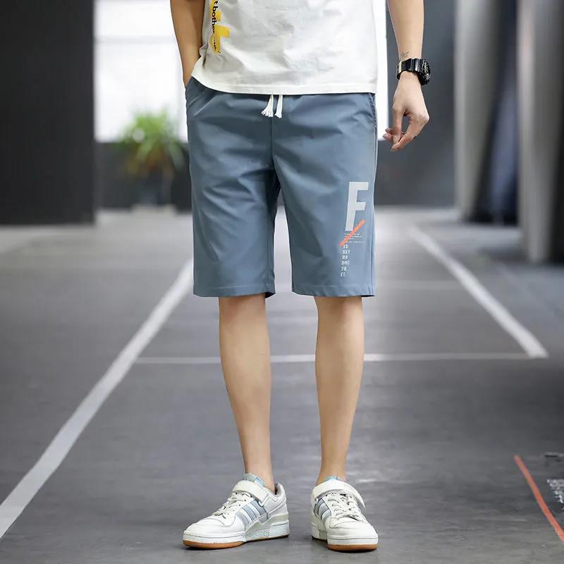 Five-point Shorts Men's Summer Trend Wild Straight-leg Pants Thin Casual Loose Handsome Pants