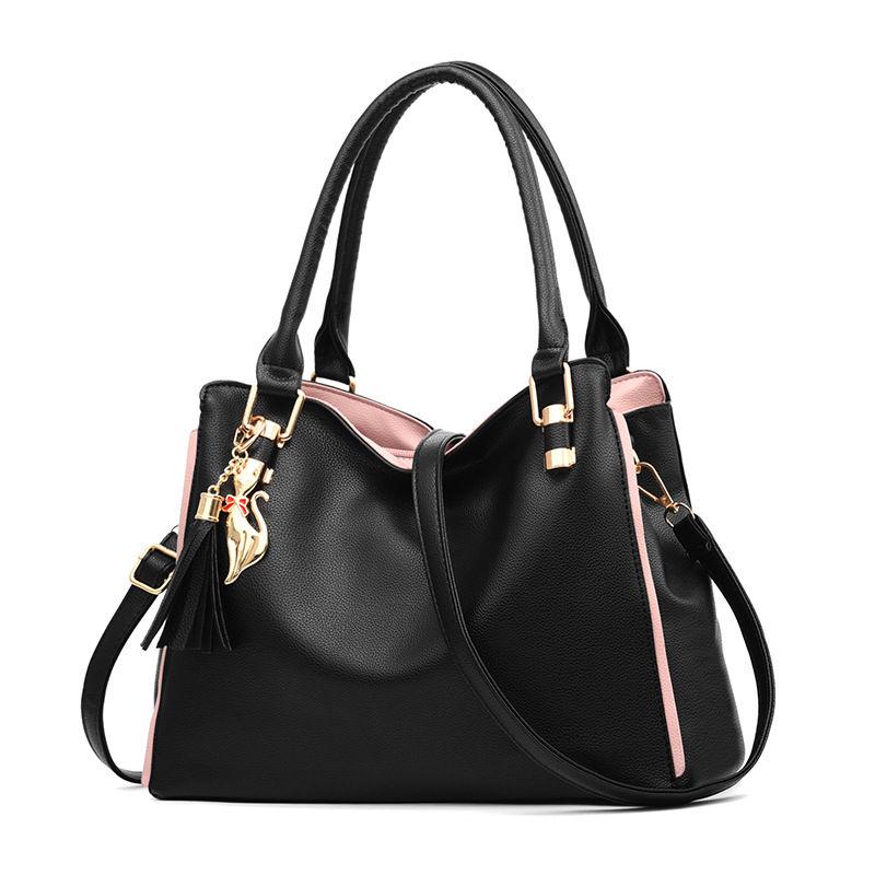 Big capacity European and American style Shoulder Handbag Trendy wild Woman bag Patent leather bag