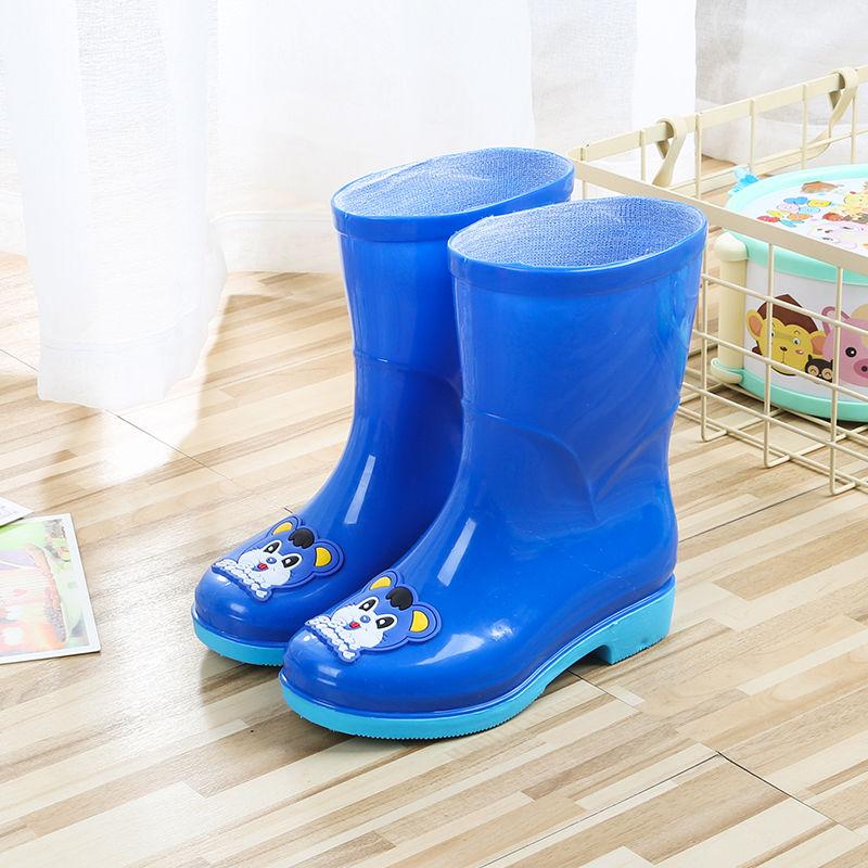 Children's Rain Boots, Female Students, Big Boys, Non-slip Rain Boots, Male Kindergarten Fashion Cute Tendon-soled Waterproof Shoes