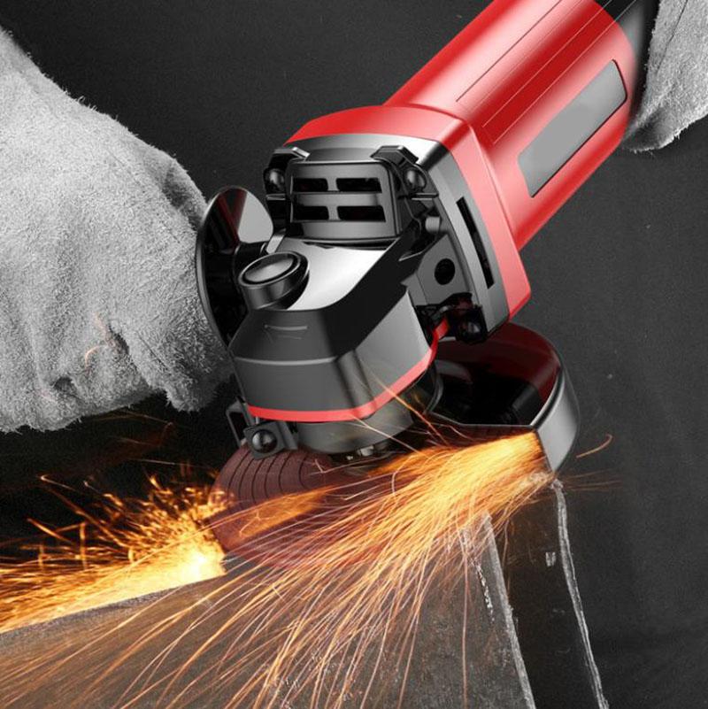 1500W Household Hand-held Angle Grinder Set Wired Polishing Machine Cutter Multi-function Electric Grinder