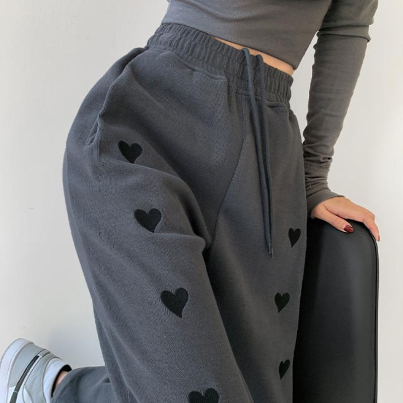 Women's Casual Sports Pants Summer Loose Thin Student Harem Pants Women's Drawstring Straight Leggings Trousers