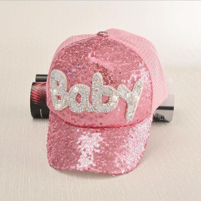 Baby Children Sun Hat Summer Baby Baseball Letter Baby Sequined Cap Baby Boy Girls Children Sun Hat