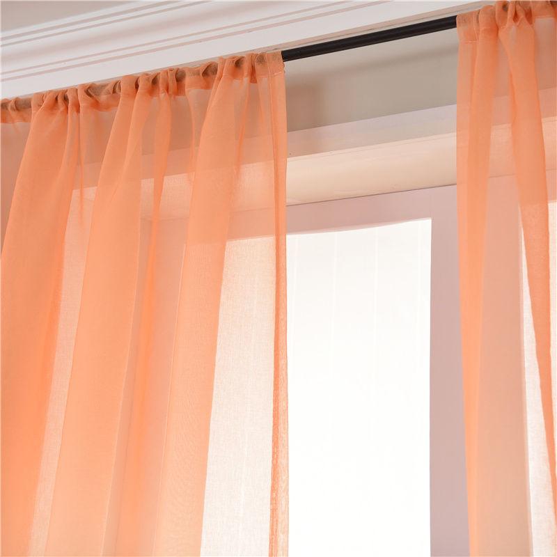 Curtain Gauze Anti-mosquito Fly Linen Gauze Printed Curtain Bay Window Balcony Household Room Partition Curtain Bedroom Perforated Curtain