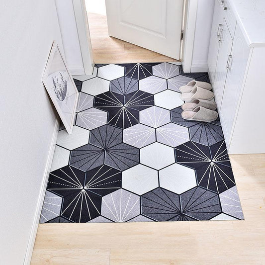 Home Door-to-door Carpet Mat Nordic Style Door Mat  Living Room Non-slip Absorbent Pad