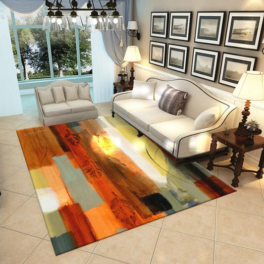 Abstract Oil Painting Area Rug Large Carpet Bedside Living Room Bedroom Table Mat Parlor Carpet Ink