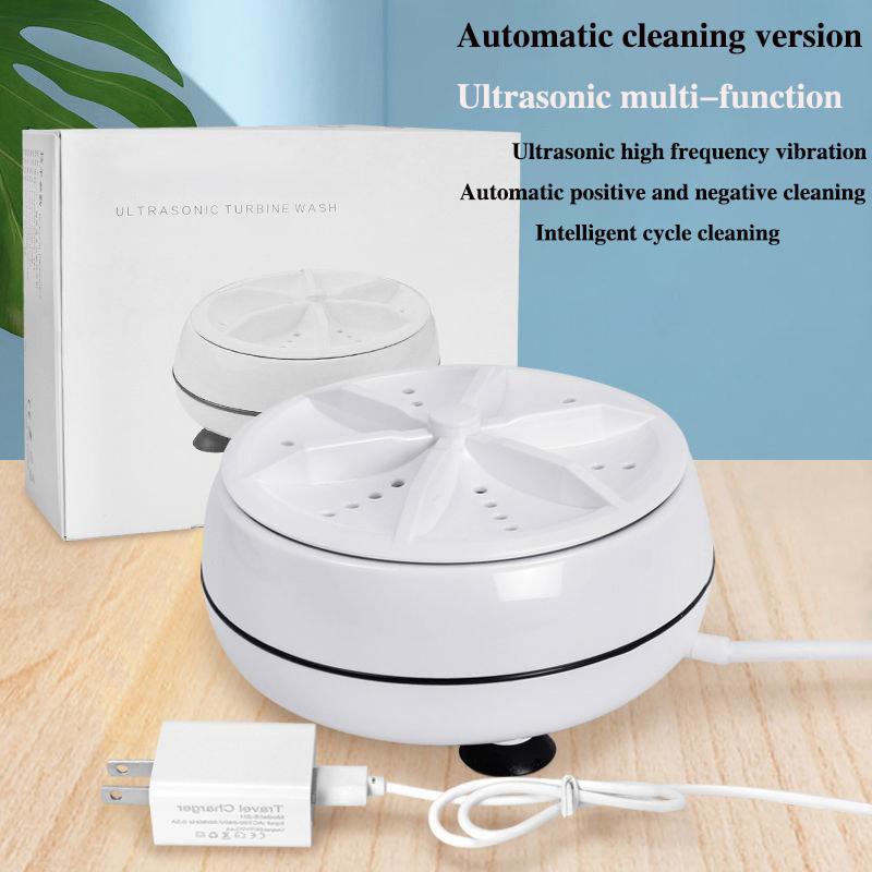 2 In 1 Portable Mini Washing Machine Small Student Dormitory Ultrasonic Vibration Convenient for Traveling on Business