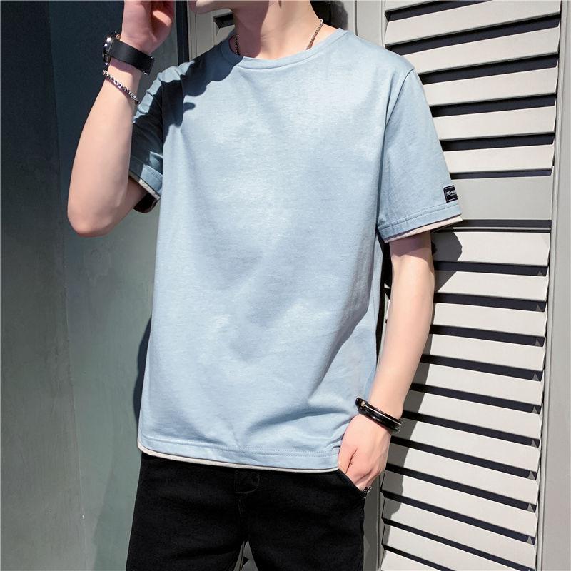 Men's Short-sleeved T-shirt Loose Cotton Half-sleeved T-shirt Summer New Style