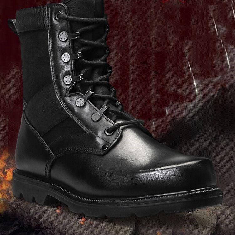 Men Tactical Military Boots Waterproof Desert Combat Army Work Shoes Mens Ankle Boot Plus Size 36-46