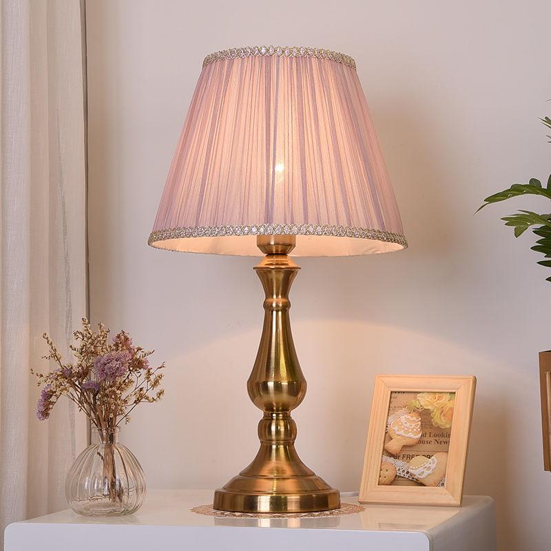 Favorable Bedside Table Lamp Foyer Decorative Led Desk Light Study Working Lighting Lampshade