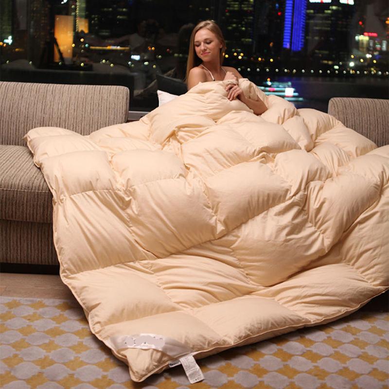 Five-star Hotel Duvet Home White Goose Down Quilt Single Double Spring and Autumn Thick Winter Quilt Core