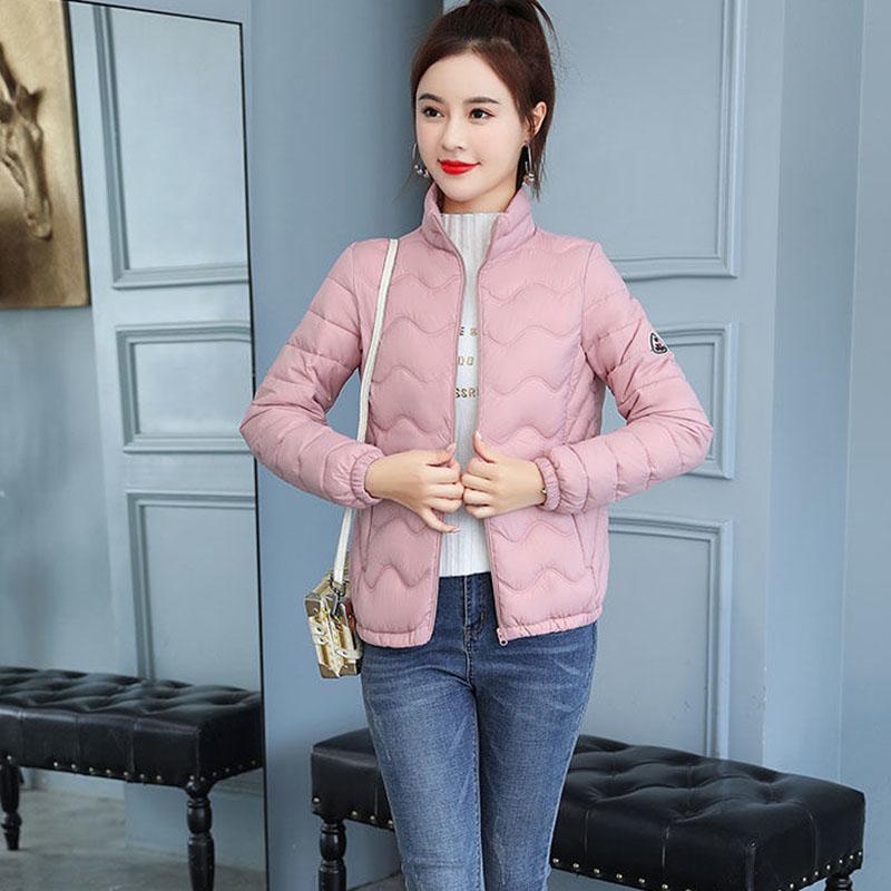 2021 Padded Jacket Women Short Light and Thin Winter Korean Style Slim Small Padded Jacket Plus Size Ladies Padded Jacket