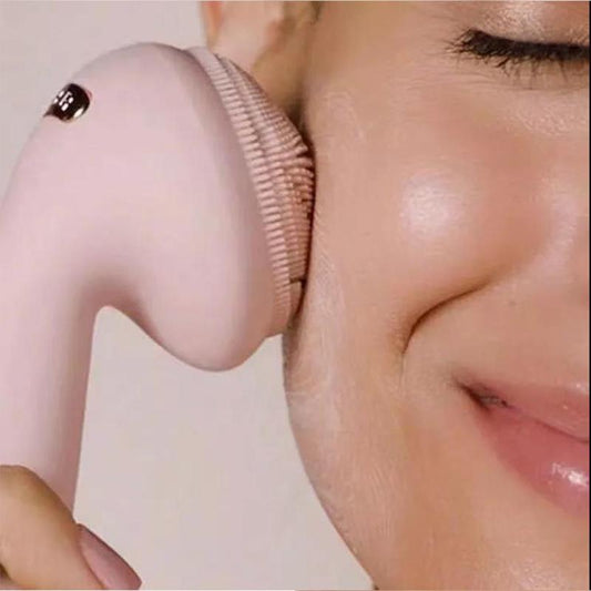 Electric Face Washing Instrument Silicone Deep Cleansing Beauty To Blackhead Horny Face Washing Artifact Rotating Facial Cleansing Instrument