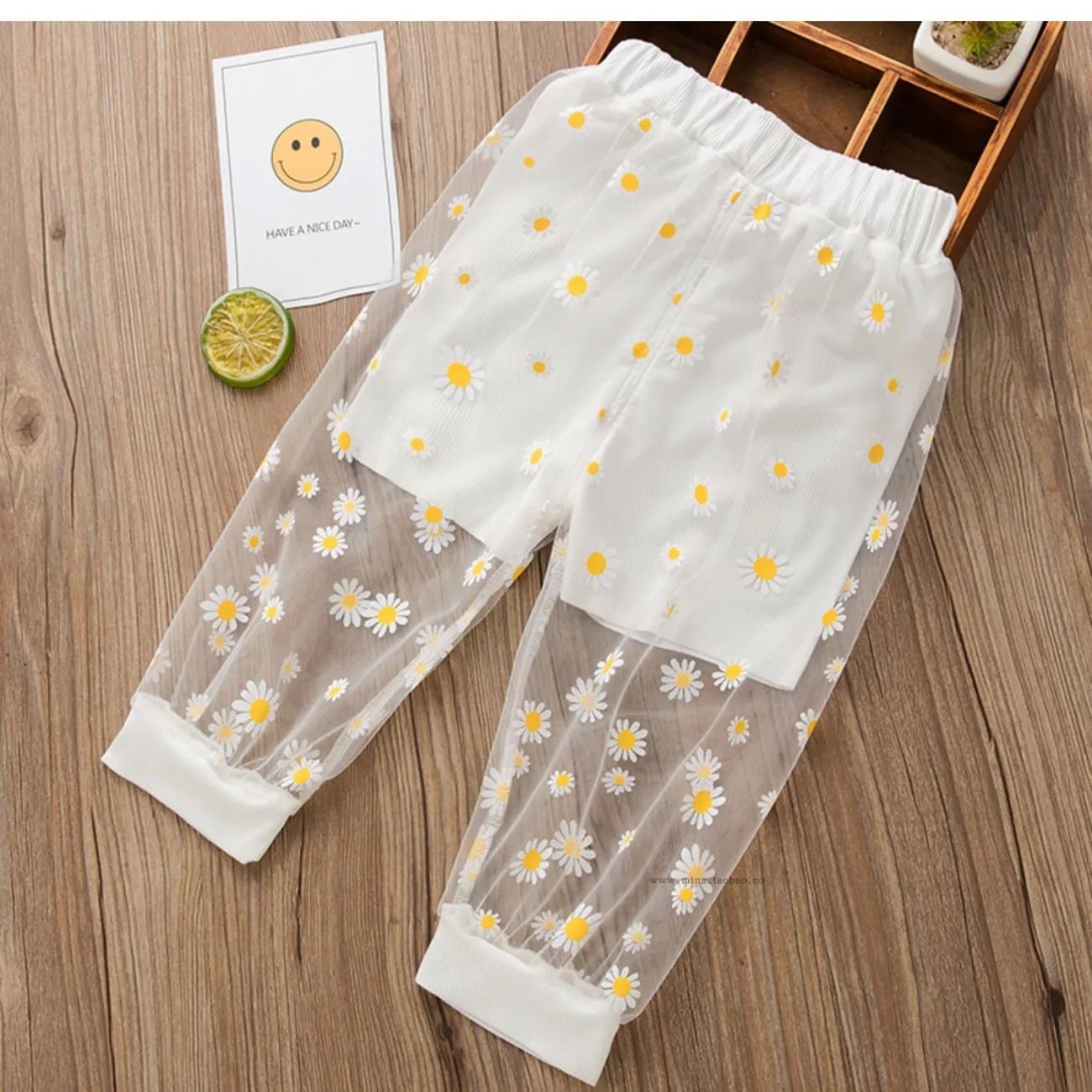 Mosquito Pants Girls 3 Years Old Children's Summer Thin Summer Daisy Pants Children Wear Baby Polka Dot Pants In Summer