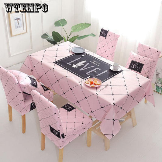 European Style Waterproof and Scald-proof Disposable Tablecloths, Coffee Table Covers, Simple Dining Table and Chair Covers