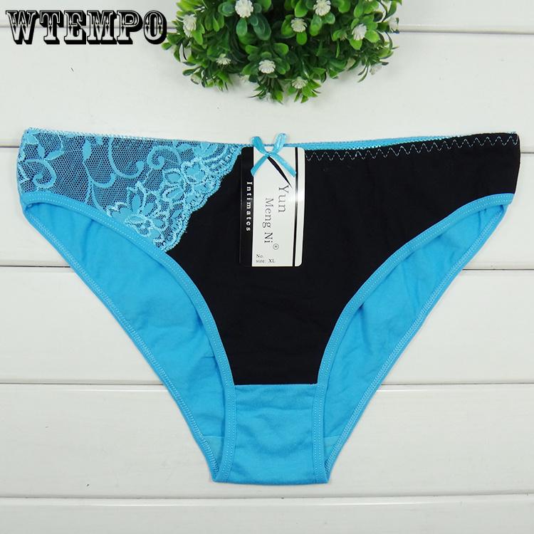 Women Underwear Cotton Sexy Lace Low Waist Ladies Panties Knickers Briefs Lingerie 6 pcs/Lot