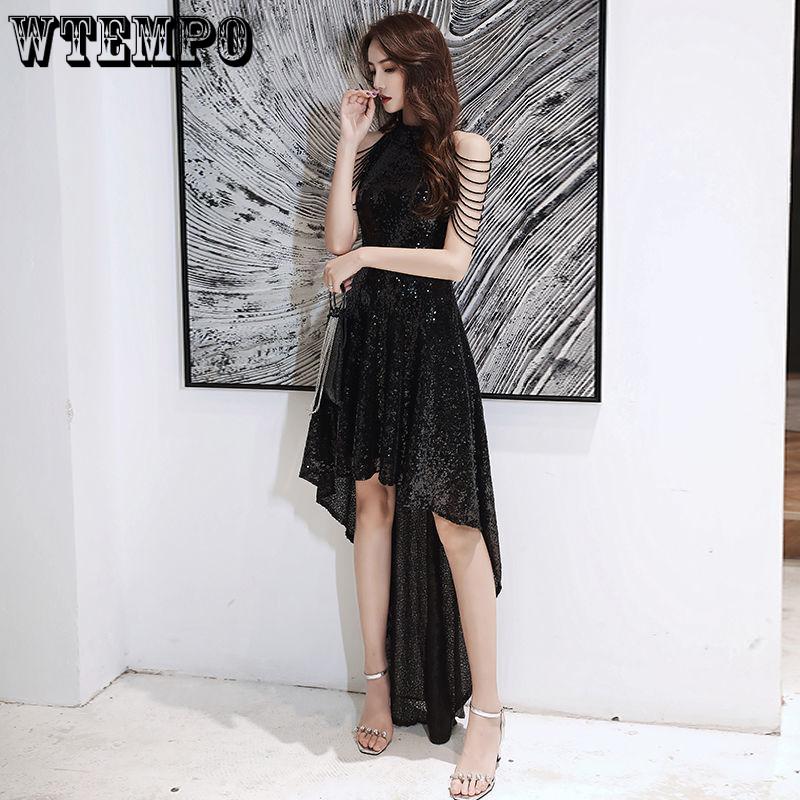 Sexy Evening Dress Women Banquet High-end Atmosphere Sequined Dress Long Aura Queen