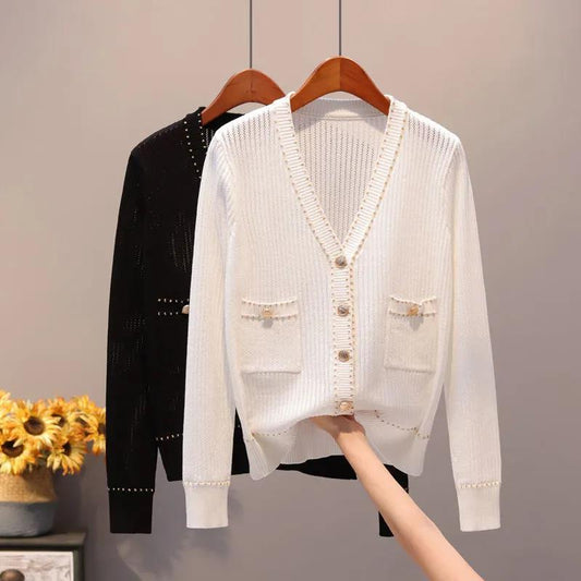 Spring Newly Solid Women Cardigans 2021 Fashion Slim Ladies Knitted Sweater Long Sleeve Buttons Sweater