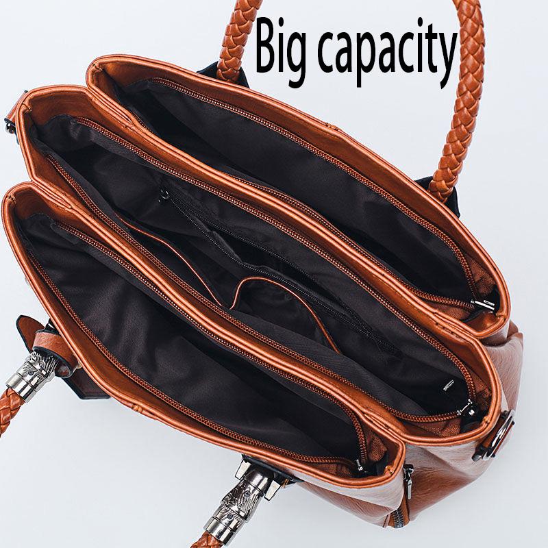 Shoulder Handbag Trendy wild Woman bag Patent leather bag Big capacity European and American style