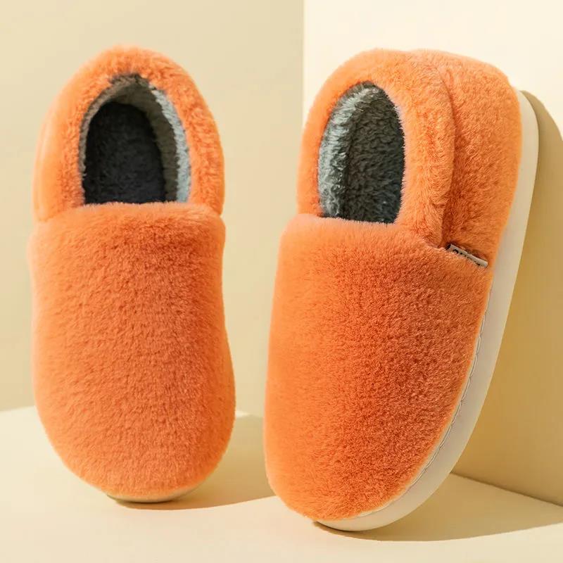 Autumn and Winter Cotton Slippers Men and Women Thick Bottom Non-slip Couples Home Indoor Cotton Slippers