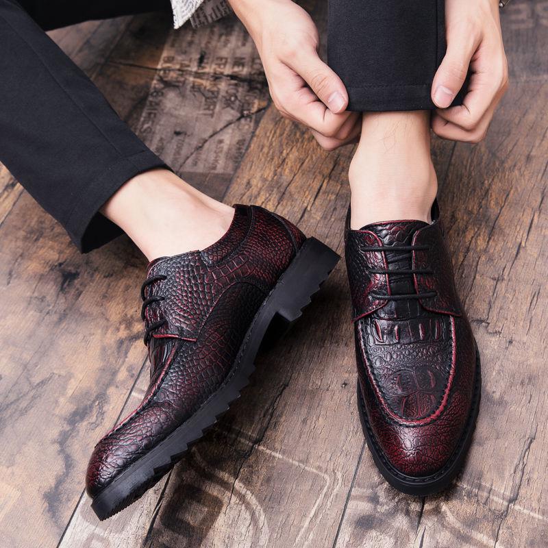 Mens Formal Shoes Genuine Leather Oxford Shoes for Men 2019 Dress Shoes Wedding Business Shoes