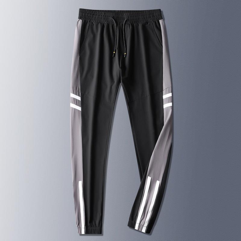 Men's Casual Pants Summer Thin Ice Silk Pants Men's Sports Pants Plus Size Trousers