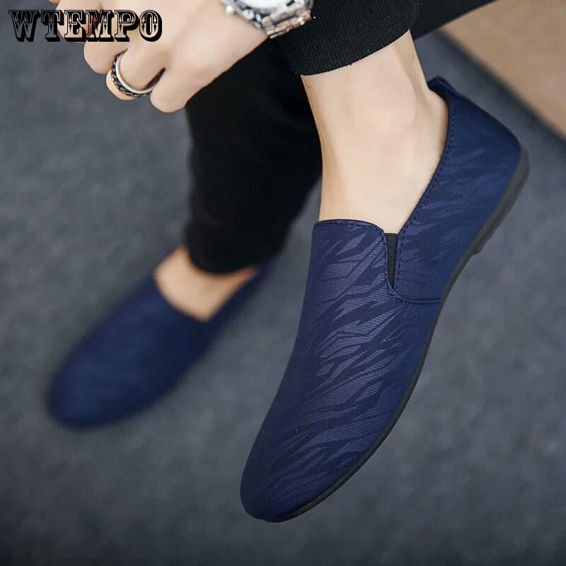 Casual Shoes Men Loafers Fashion Comfortable Flat Shoes Slip on Leather Driving Shoes