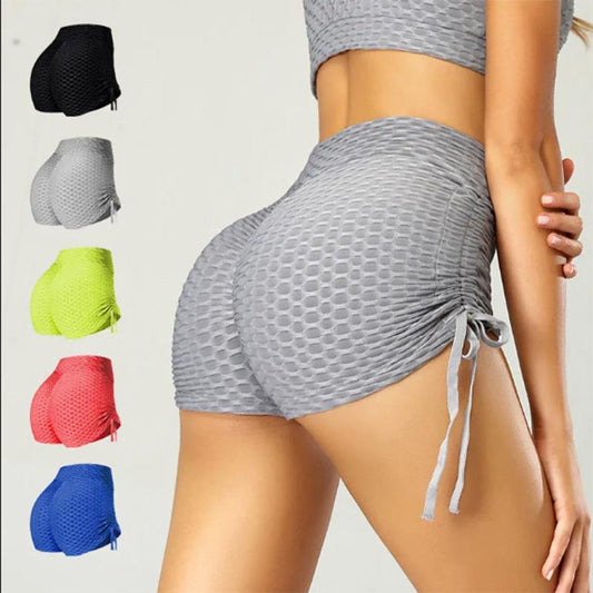 Yoga Shorts Fitness Sports Shorts Women's Outer Wear Running Solid Color Breathable Quick-drying Tight Shorts