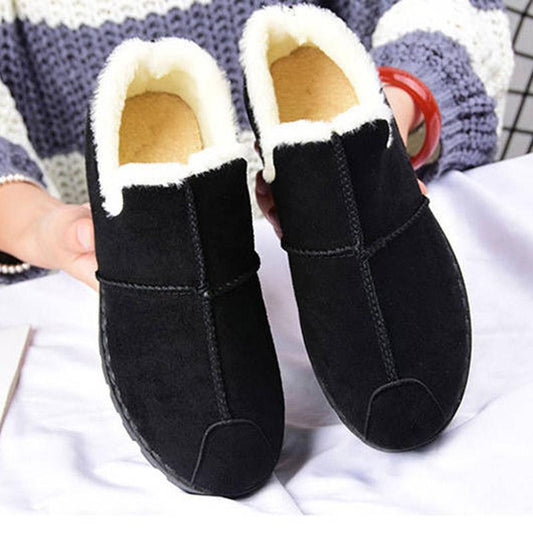 Snow Boots Women's Autumn and Winter Cotton Shoes Warm Plus Velvet Thick All-match Casual Boots